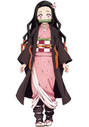 Nezuko's design in the anime.