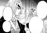 Tengen and Shinjuro guarding the Ubuyashiki children CH147