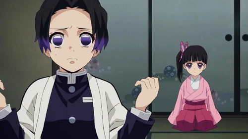 Шинобу злится, потому что Канао не может принимать решения самостоятельно.