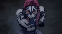 Akaza uses Disorder against Kyojuro