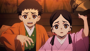 Kiyoshi and Teruko defending themselves Anime