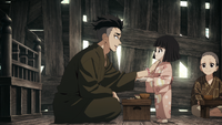 Sayo offers Gyomei her own fish