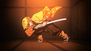 Zenitsu taking stand for his technique