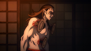 Kyogai not paying attention to Tanjiro