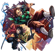 Tanjiro and Giyu