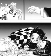 Tanjiro comforts Rui