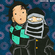 Colored manga panel (with Goto).