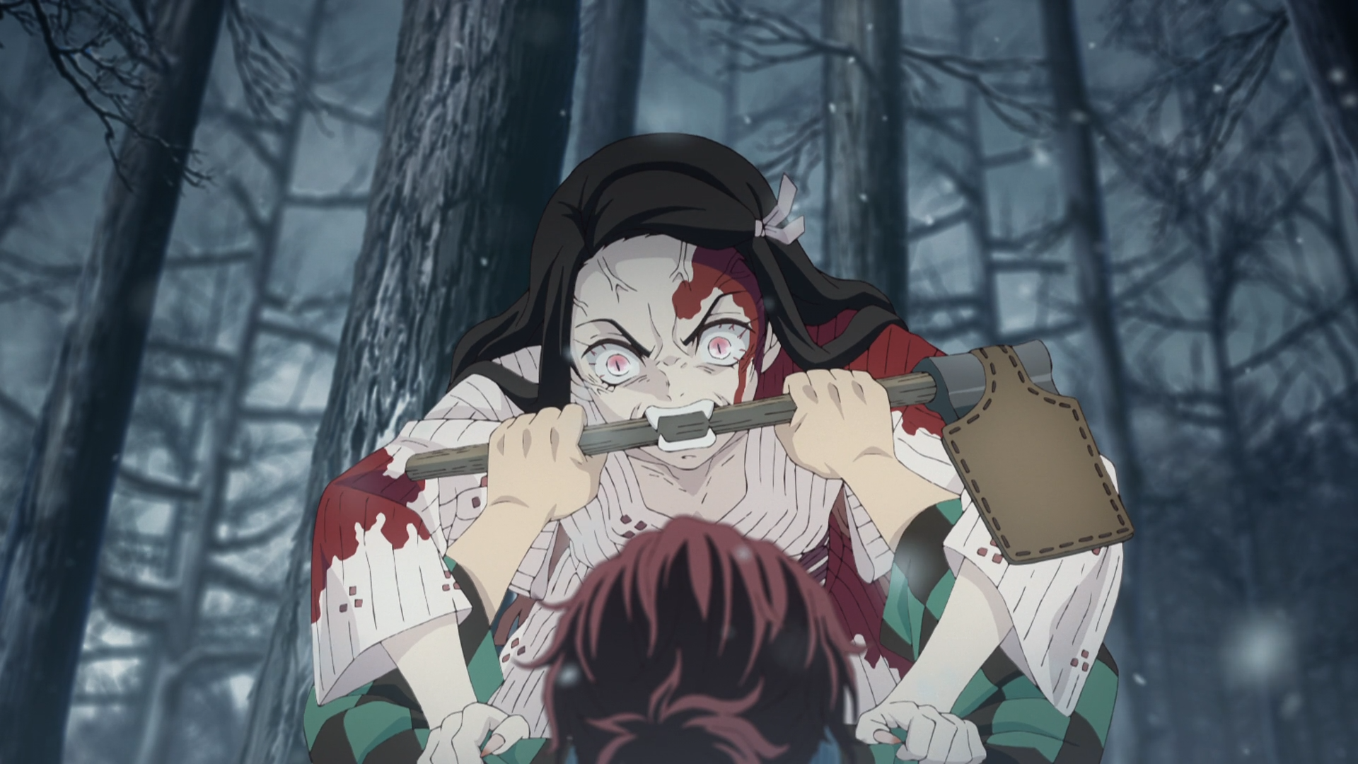 kimetsu no yaiba tanjiro nezuko fight