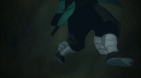 Tanjiro باستخدام Whirlpool على الطراز السادس ضد Swamp Demon