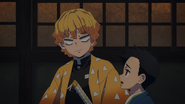 Zenitsu with Shoichi in the Drum House