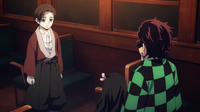 Enmu's servant thanks Tanjiro