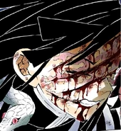 Obanai tras quedar ciego por culpa de Muzan.