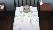 Inosuke depressed over his weakness