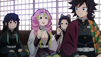 Muichiro, Shinobu, and Giyu confused by Mitsuri