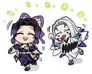 Shinobu and Spider Demon (Daughter)