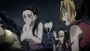 Tengen's wives's reaction after Nezuko heals Tengen.