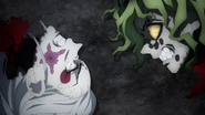 Daki and Gyutaro arguing.