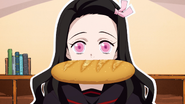 Nezuko in Kimetsu Academy.