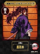 Kokushibo on the Infinity Castle Silhouette Quiz Question.