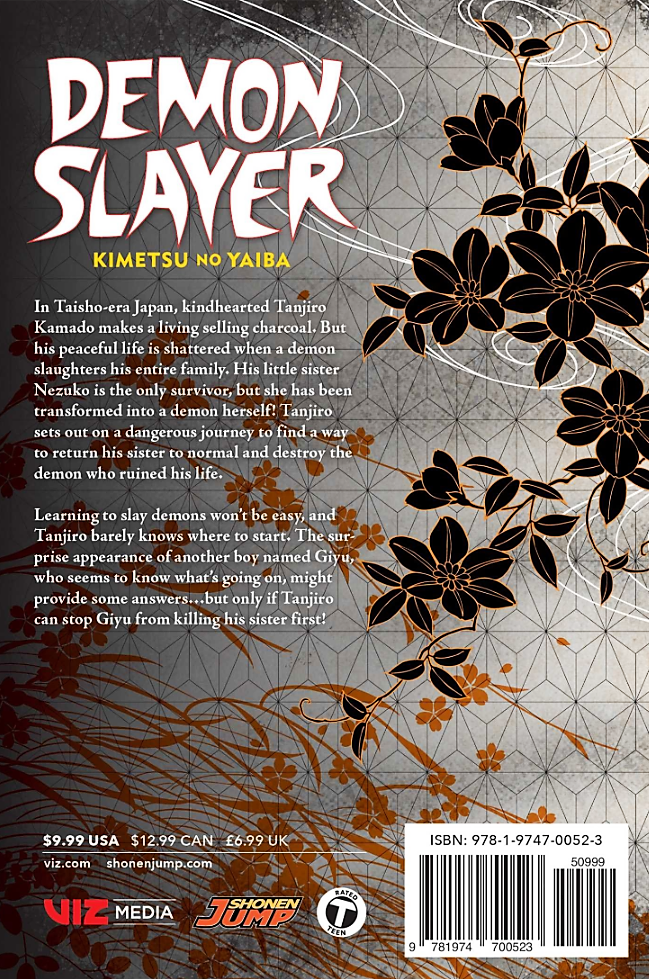 Demon Slayer 1, Mangá em Português