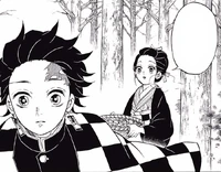 Tanjiro encounters his dream's Nezuko, causing him to hesitate.