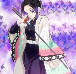 Shinobu Kochou With Sword Butterflies HD Demon Slayer Kimetsu no Yaiba  Wallpapers  HD Wallpapers  ID 91936