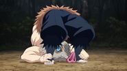 Inosuke's flexibility.