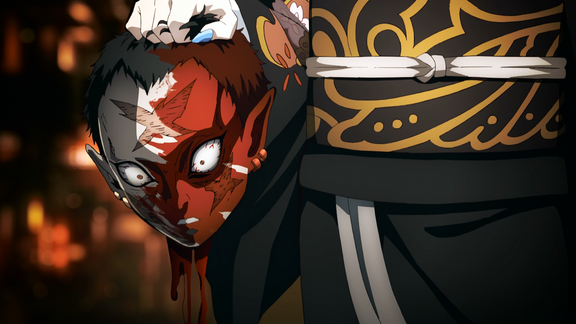 Demon Slayer Season 3 Episode 11 features shirtless Muzan