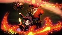Tanjiro beheads Urami