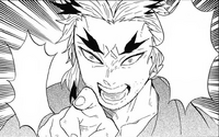 Shinjuro identifies Tanjiro as a Sun Breathing user