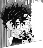 Tanjiro's Demon Slayer Mark emerges