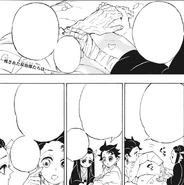 Tanjiro and Nezuko talk about Tanjiro's hand and eye CH204