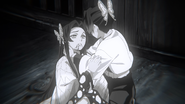 Shinobu with a dying Kanae.