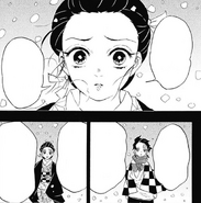 Nezuko appears in Tanjiro's dream