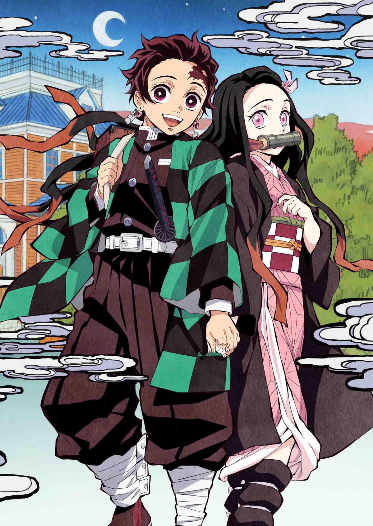 Nezuko/Tanjiro as Demons in Volume Cover 1 Style! by dt501061 : r/Nezuko