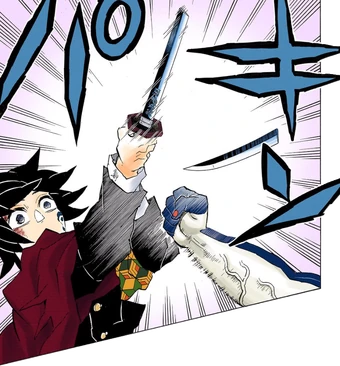 Tanjiro Kamado And Giyu Tomioka Vs Akaza Kimetsu No Yaiba Wikia Fandom Gotōge launched the manga in 2016's 11th issue of shueisha's shōnen manga magazine.