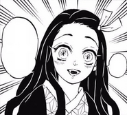 Nezuko welcoming Zenitsu.