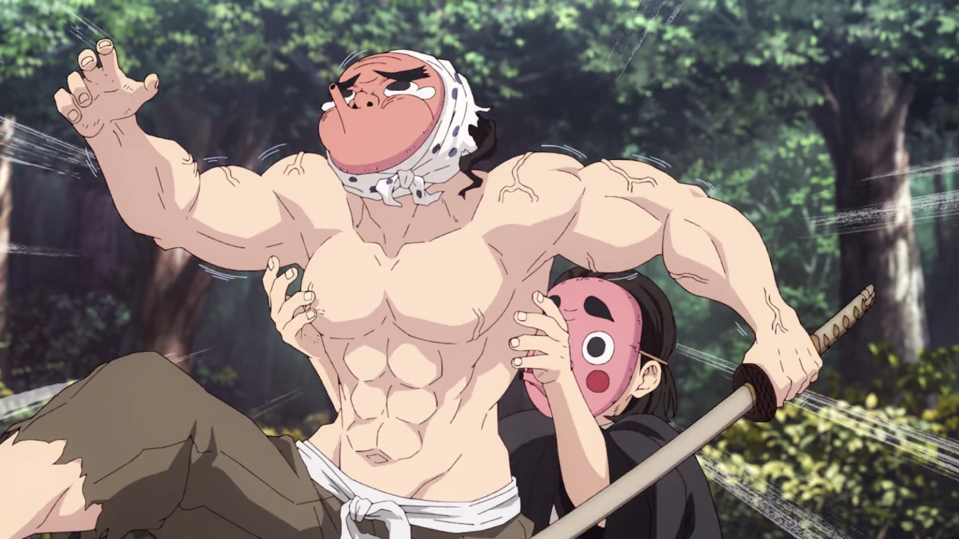 Mr. Haganezuka face reveal be like: : r/DemonSlayerAnime