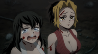 Makio and Suma getting emotional over Tengen's compliment