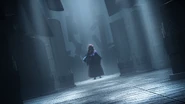 Kokushibo slashes the pillars.