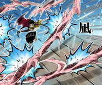 Giyu using Eleventh Form to cancel Muzan's attack