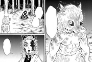Inosuke trembling after Kyojuro's fight.png