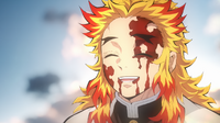 Kyojuro passing away with a smile on his face