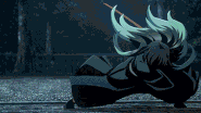 Obanai spars with Muichiro and is shocked by his speed.