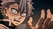 Sanemi discovers Nakime's familiar eyeball, realizing the Corps has been infiltrated.