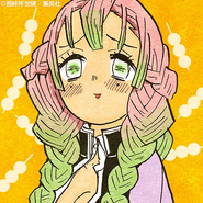 Colored manga panel.
