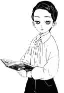 Muzan çocuk formunu alıyor.