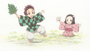 Tanjiro and Nezuko as children