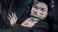 Nezuko sees Tanjiro devoured.