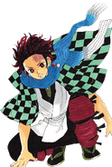 Tanjiro colored body (initial appearance)